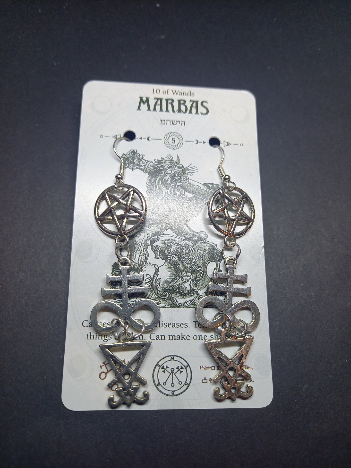 Goth Gothic Witchy killstar witch witchcraft Occult Satanic satanic temple "Satanic Trinity Earrings"