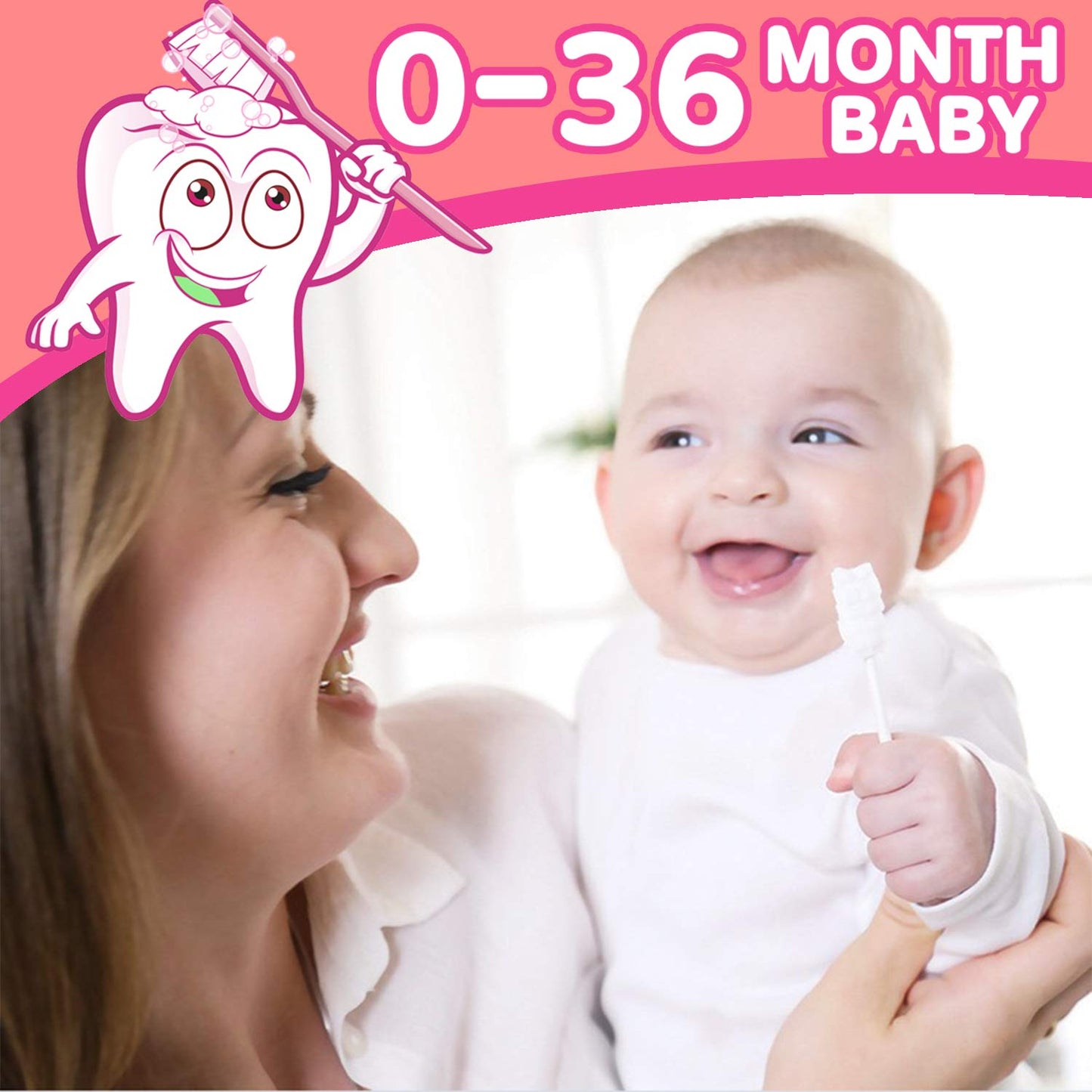 102PCS Baby Tongue Cleaner & Finger Toothbrush Set โ 0-36 Months