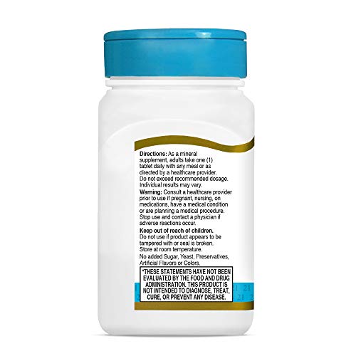 21st Century Magnesium 250 mg Tablets โ 110 Count | Bone & Muscle Support