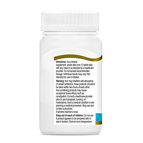 21st Century Slow Release Iron Tablets โ 60 Count (Pack of 3) | Gentle Iron