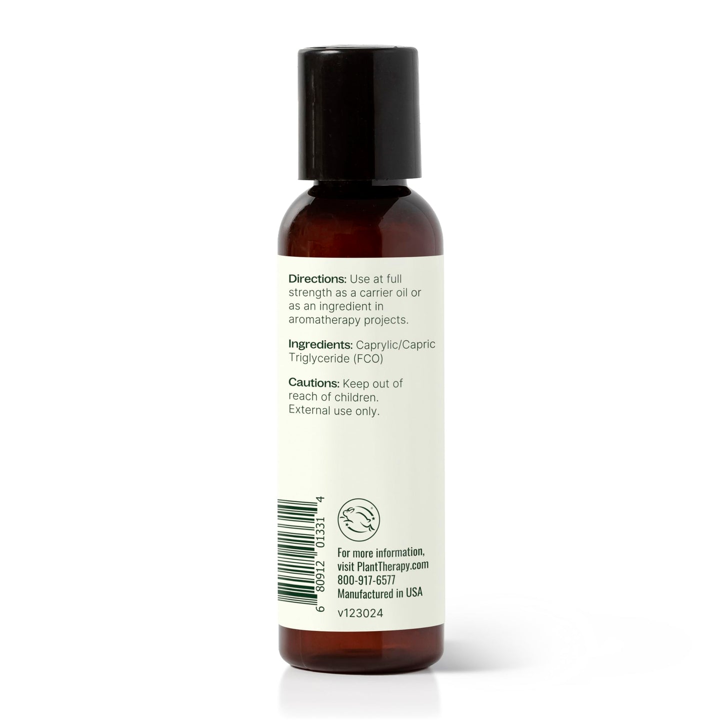 Plant Therapy Fractionated Coconut Oil (2 oz) โ Carrier Oil for Skin, Hair & Aromatherapy