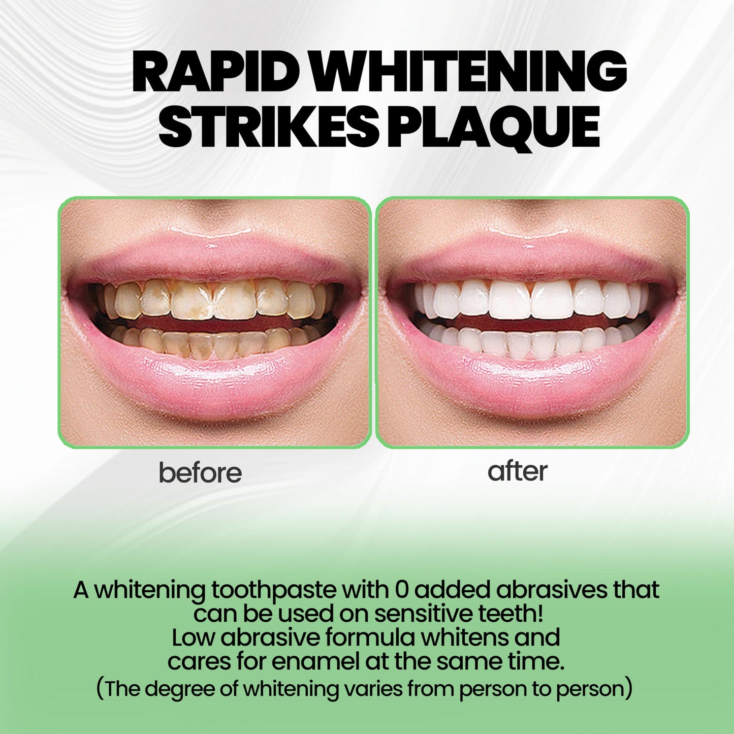2PCS Hydroxyapatite Toothpaste 10% โ Fluoride-Free, Gentle Mint, 4.23oz (2 Pack)