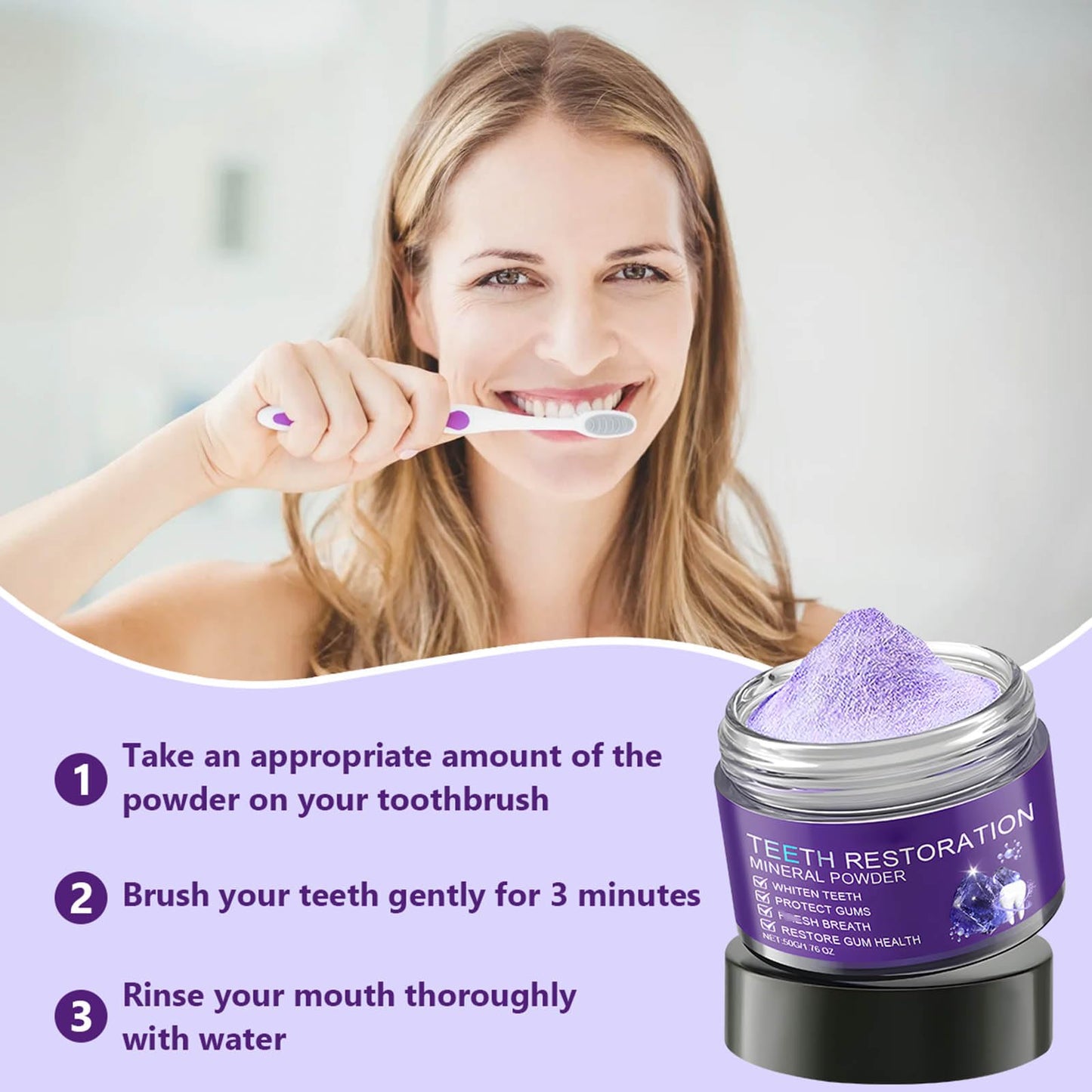 2PCS Teeth Restoration Mineral Powder | Oral & Teeth Care โ Strengthen Teeth & Gums