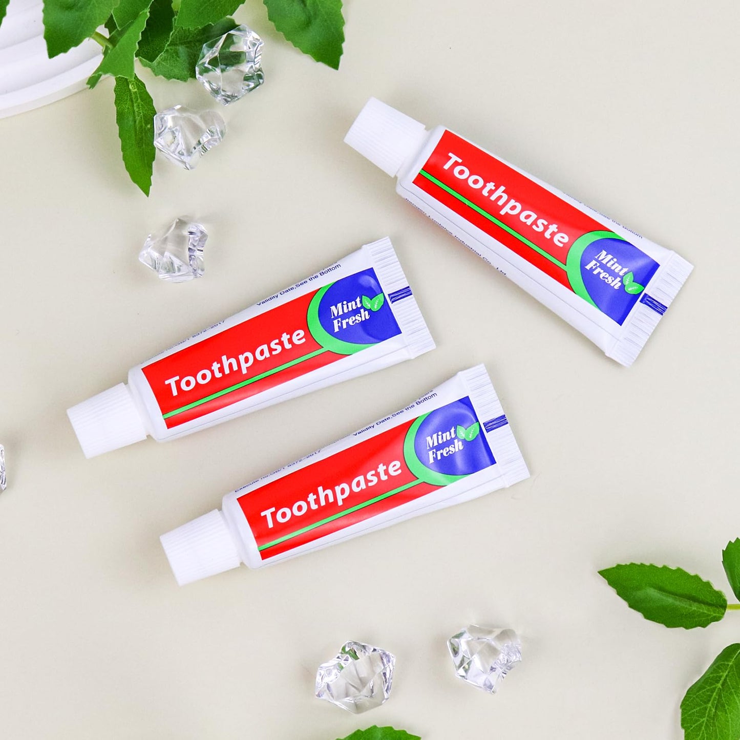 30pcs Travel Size Toothpaste Bulk โ Mint Mini 0.88oz/25g for Hotel, Guests, Homeless & Charity