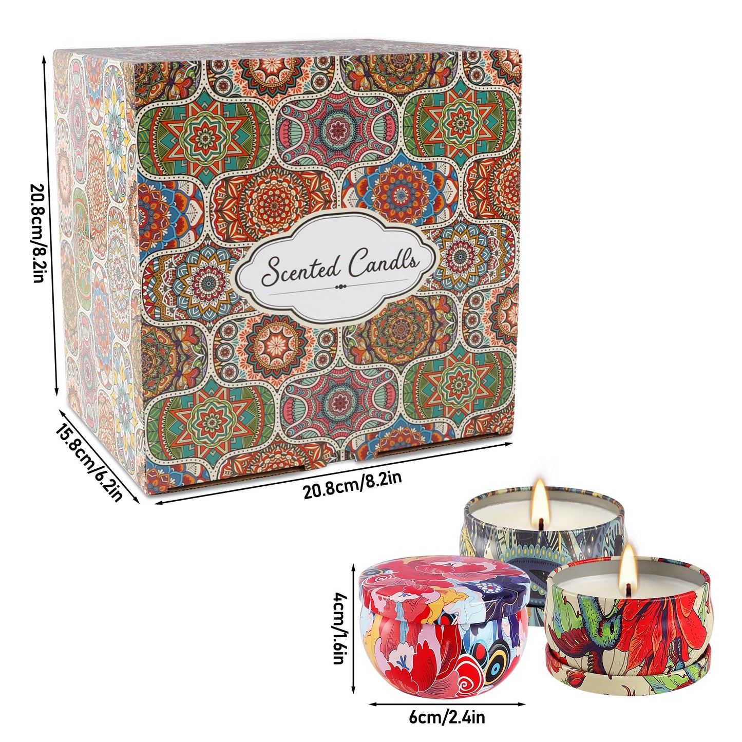 36-Pack Scented Candles Set โ 100% Soy Wax, Aromatherapy Gift