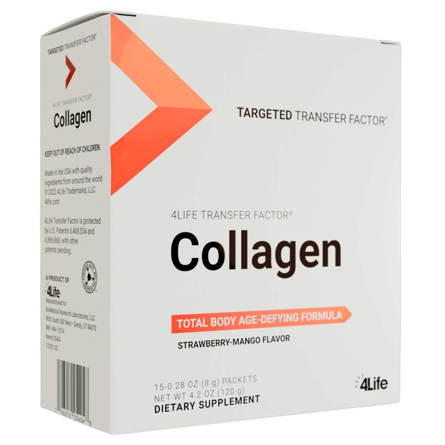 4Life Transfer Factor Collagen โ 5 Types of Collagen + Vitamins | Hair, Skin & Nails Support (15 Packets)