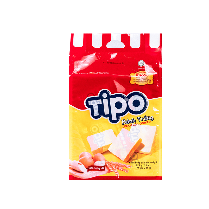 TIPO Cream Egg Cookies Banh Trung 220g