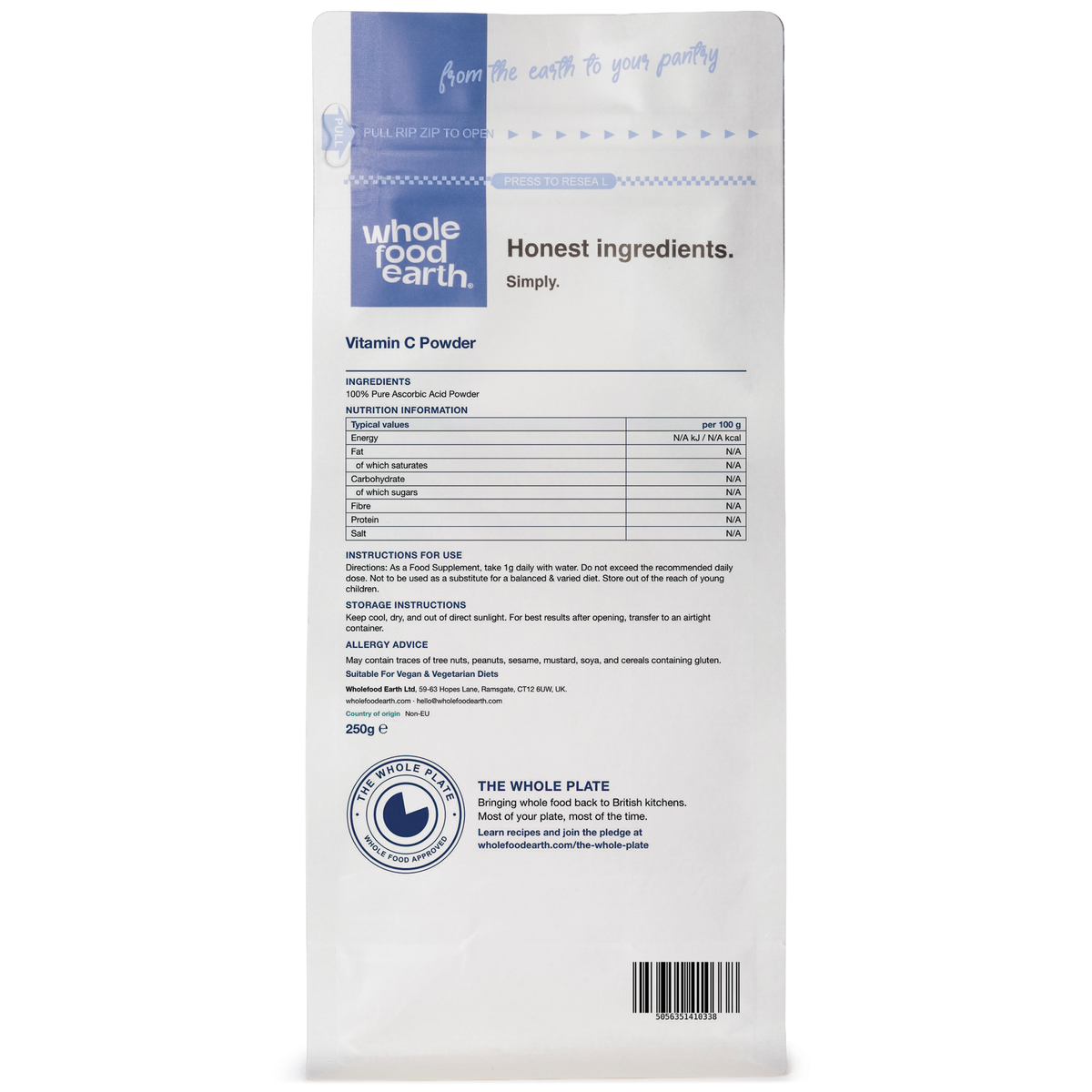 Vitamin C Powder (100% Pure Ascorbic Acid)