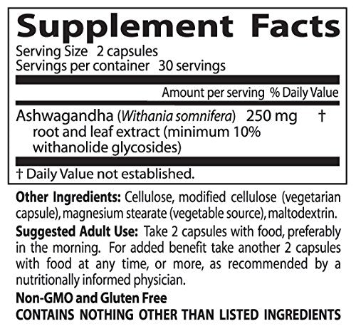 Doctor's Best Ashwagandha with Sensoril โ 125mg, 60 Count