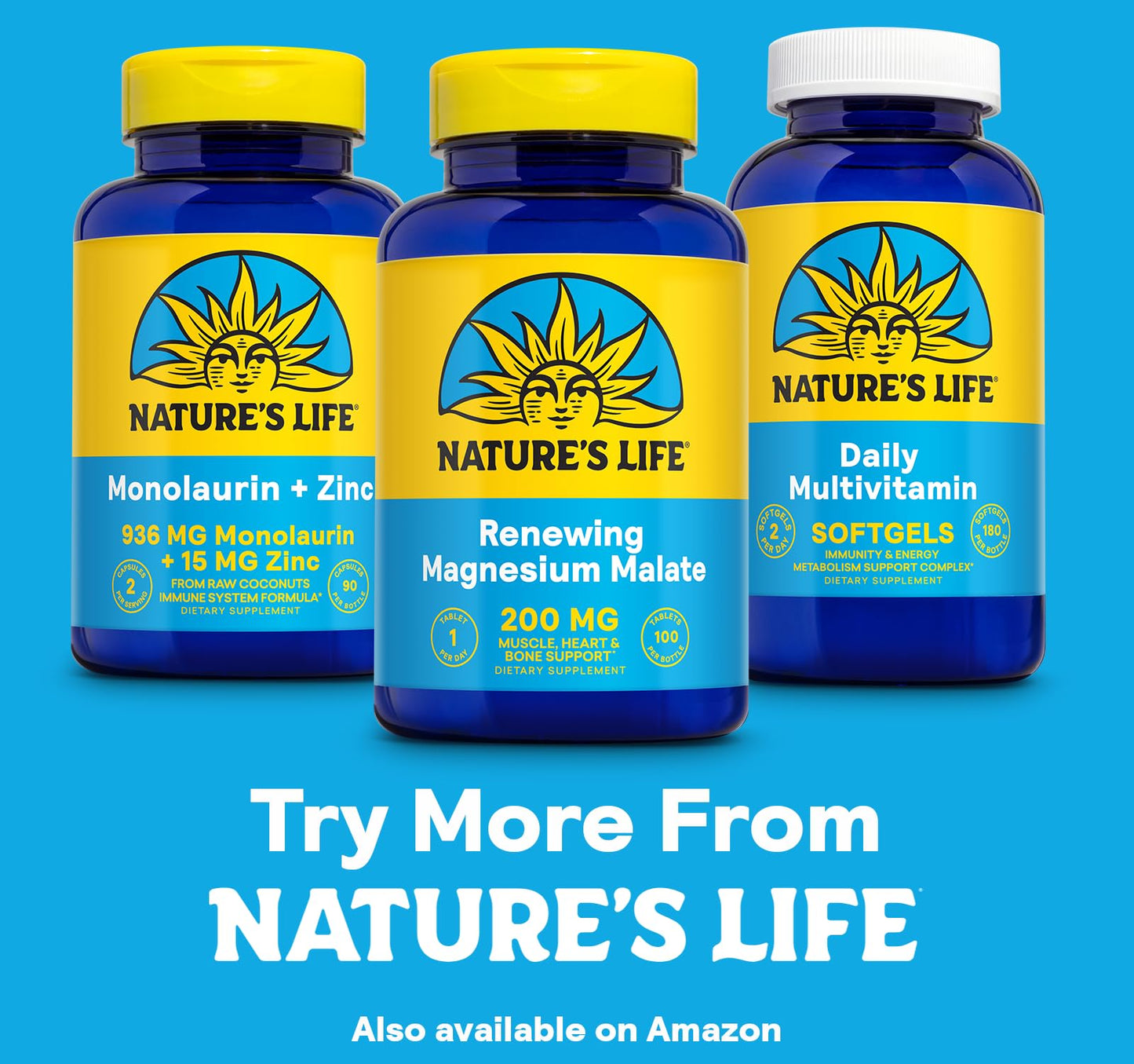 NATURE'S LIFE Renewing Magnesium Malate 400 mg โ Bioavailable Magnesium Complex | 50 Servings