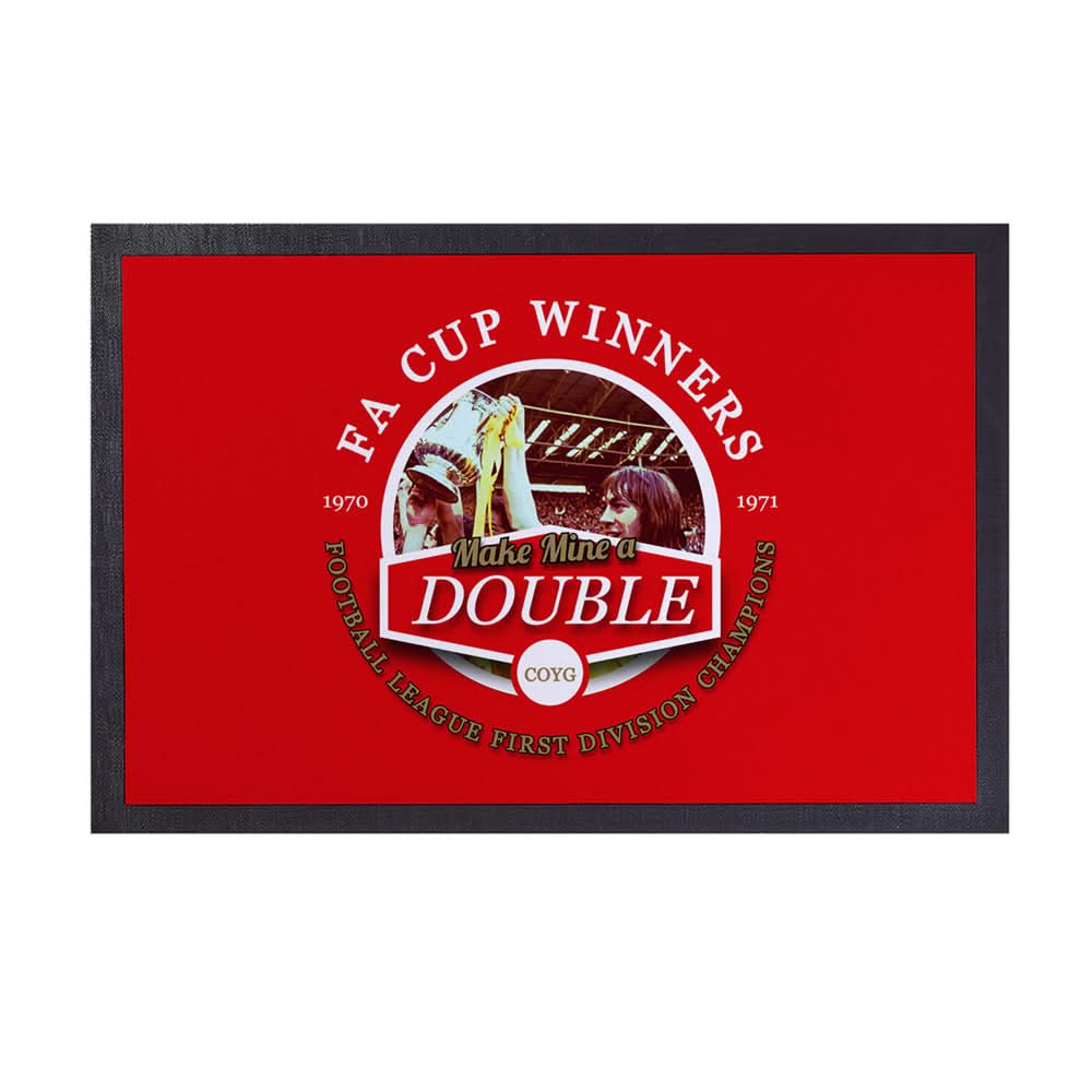 The Gooners Double - Football Legends - Door Mat -60cm X 40cm