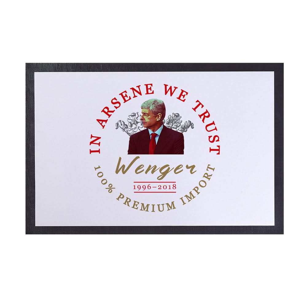 The Gooners Wenger - Football Legends - Door Mat -60cm X 40cm