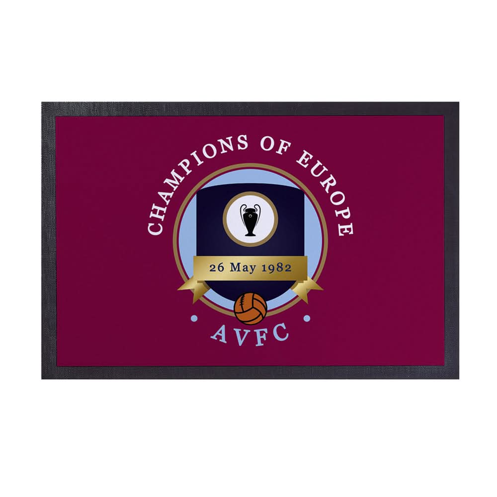 Holte Enders Euro Champions - Football Legends - Door Mat -60cm X 40cm