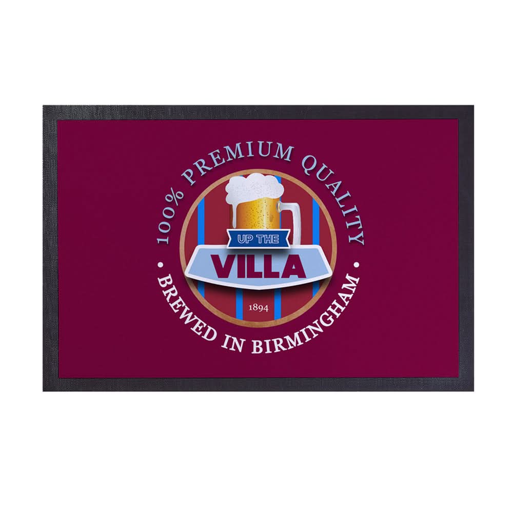 Holte Enders Up the Villa - Football Legends - Door Mat -60cm X 40cm