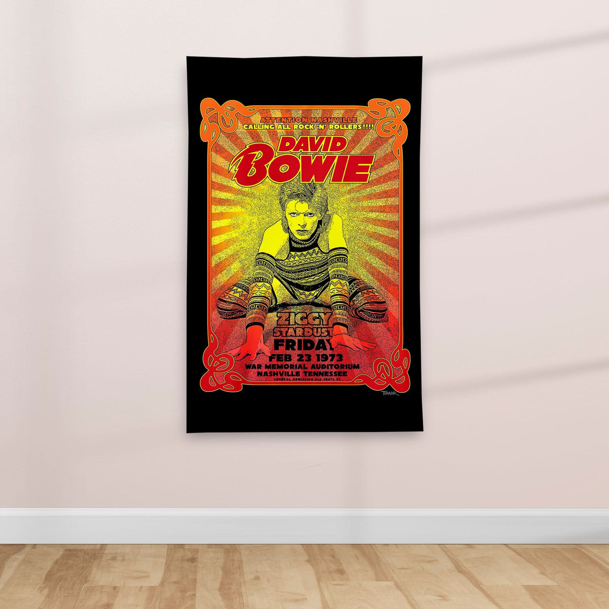 1970's Retro American Pop Music poster - Textile Poster