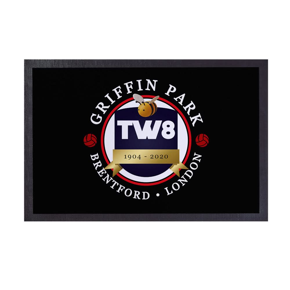 Brentford Griffin Park - Football Legends - Door Mat -60cm X 40cm