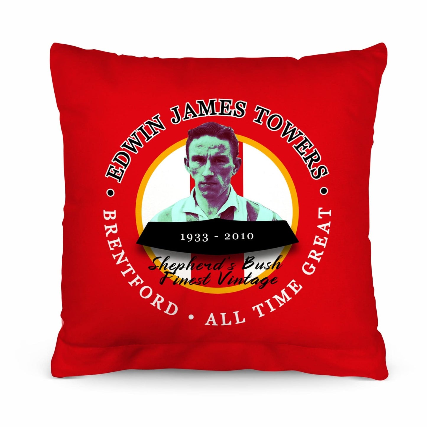 Brentford Jim Towers - Football Legends - Cushion 10"