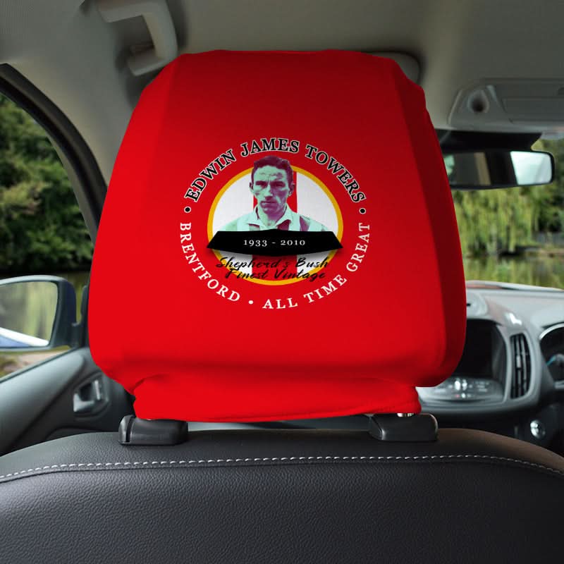 Brentford Jim Towers - Football Legends - Headrest Cover