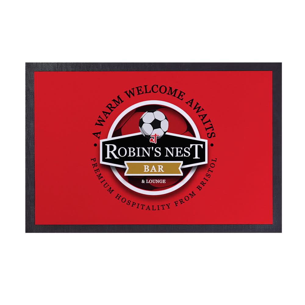 Bristol Robins Nest - Football Legends - Door Mat -60cm X 40cm