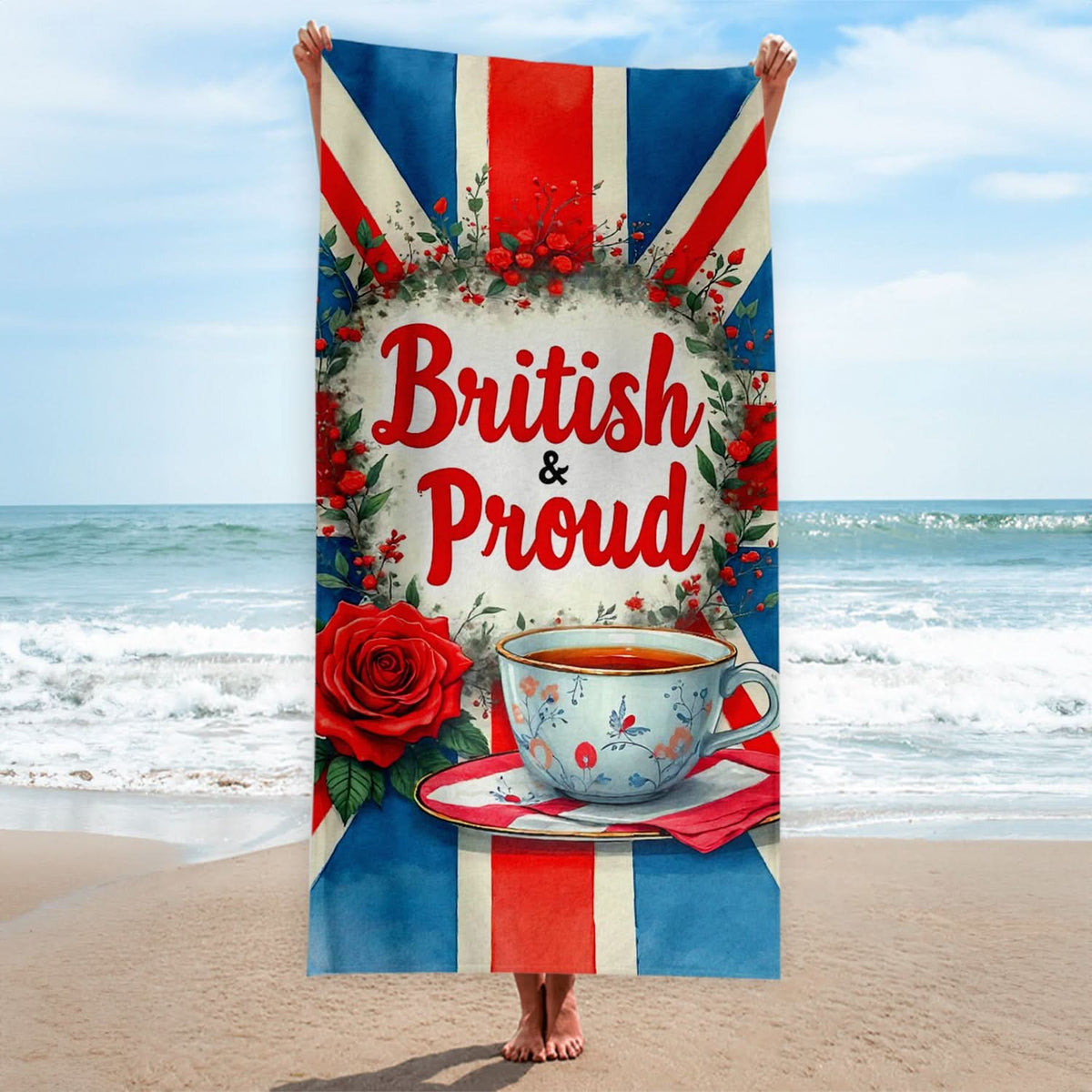 British & Proud - Beach Towel