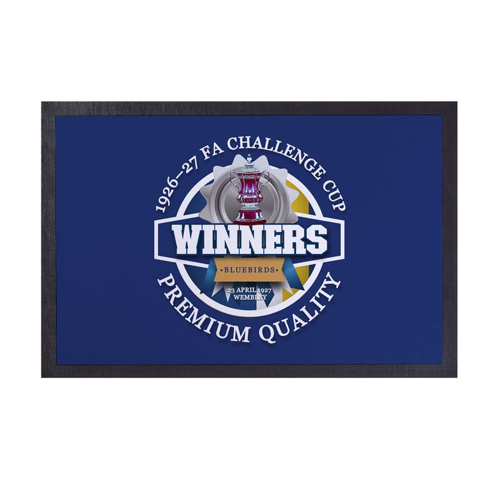 Cardiff FA Cup - Football Legends - Door Mat -60cm X 40cm