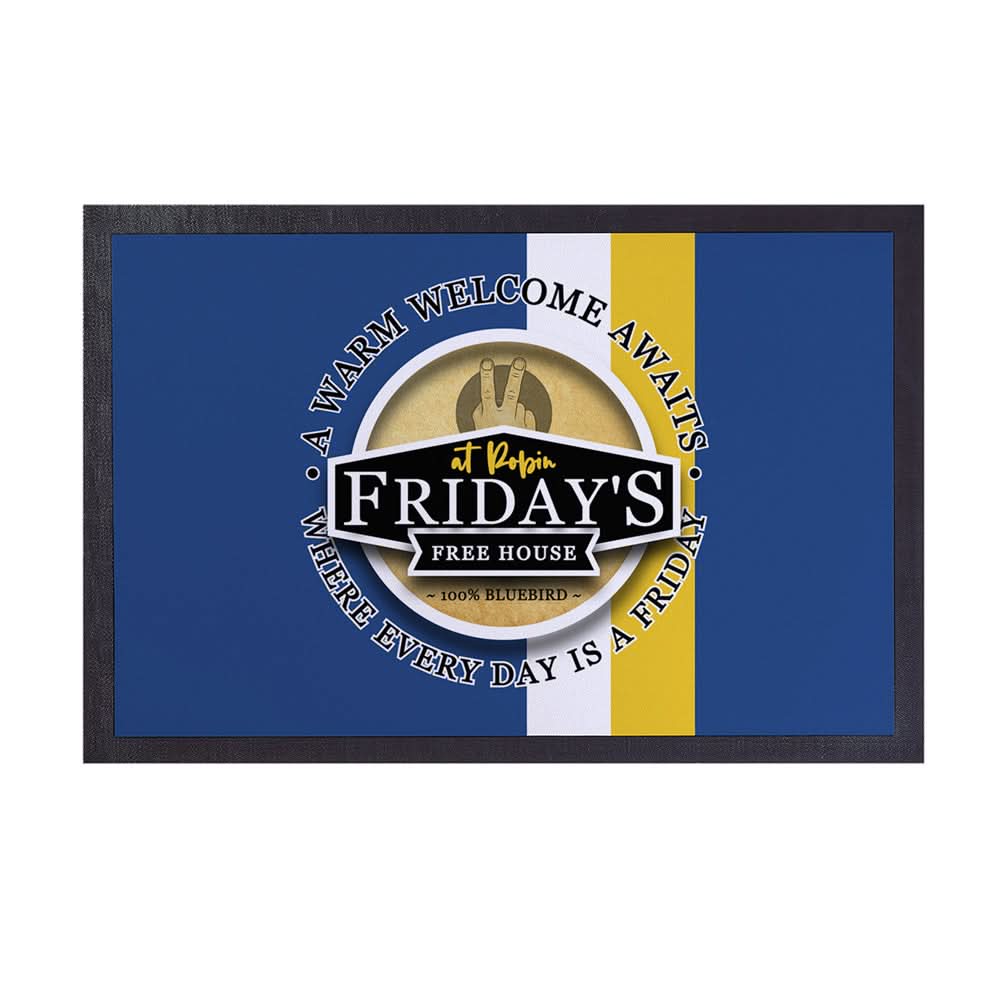 Cardiff Friday - Football Legends - Door Mat -60cm X 40cm