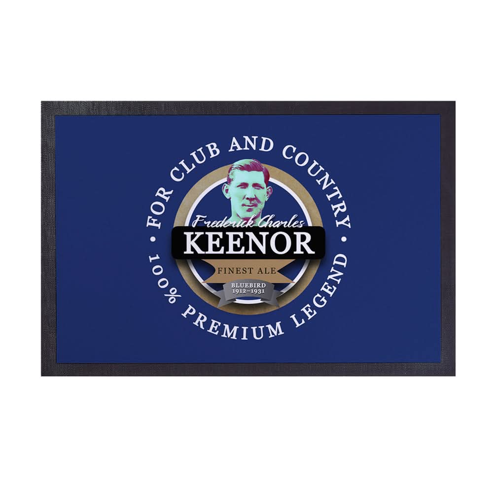 Cardiff Keenor - Football Legends - Door Mat -60cm X 40cm