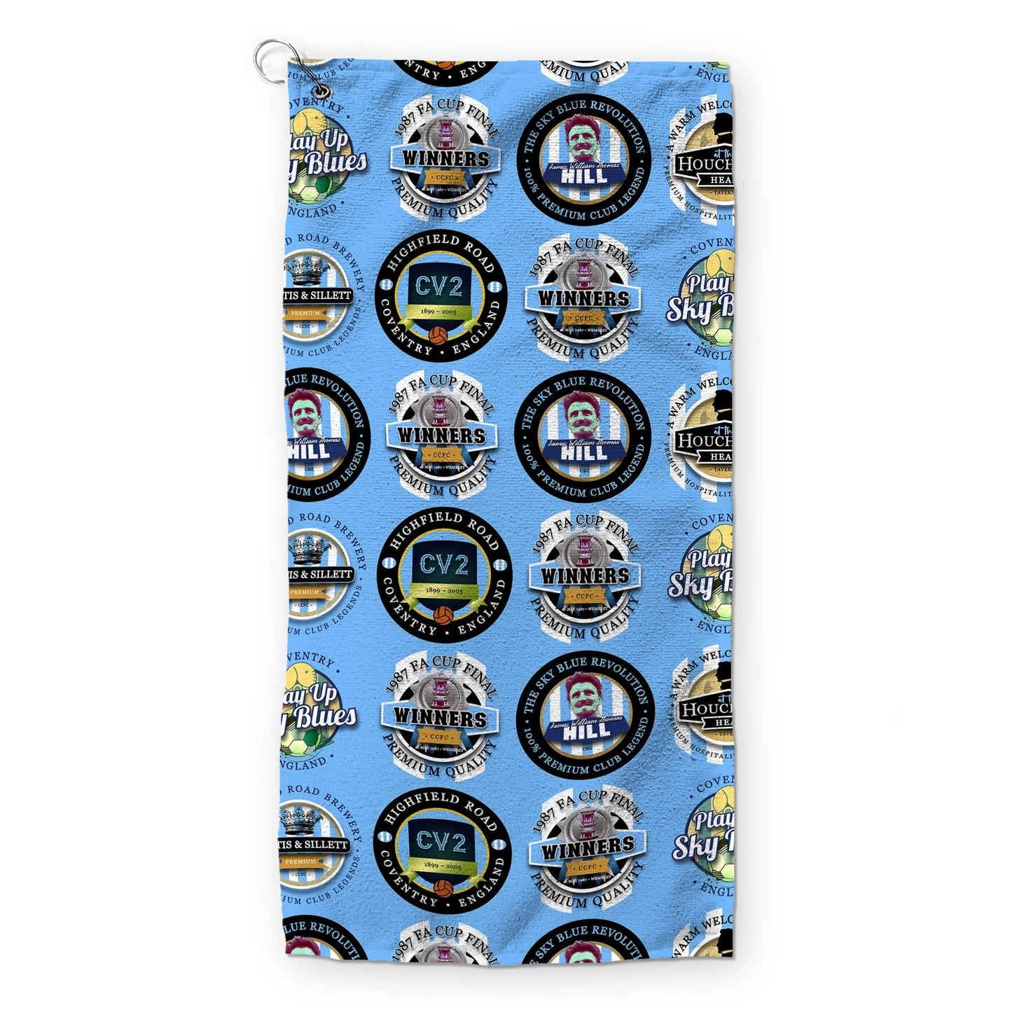 Coventry - Football Legends - Retro Lightweight, Microfibre Golf Towel
