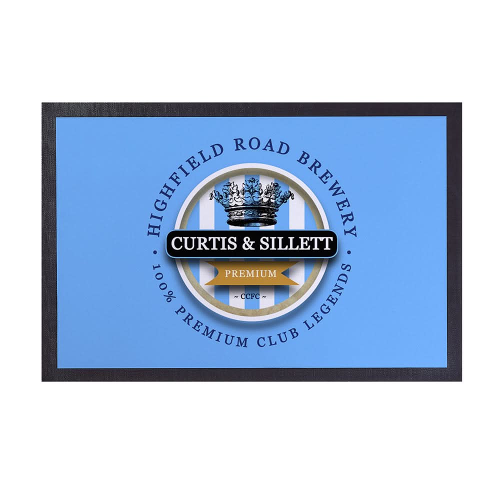 Coventry Curtis Sillett - Football Legends - Door Mat -60cm X 40cm