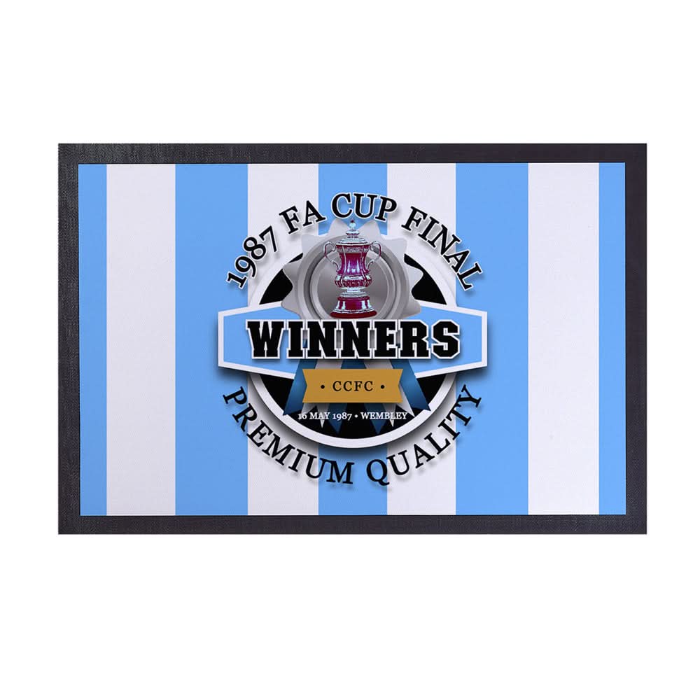 Coventry FA Cup - Football Legends - Door Mat -60cm X 40cm