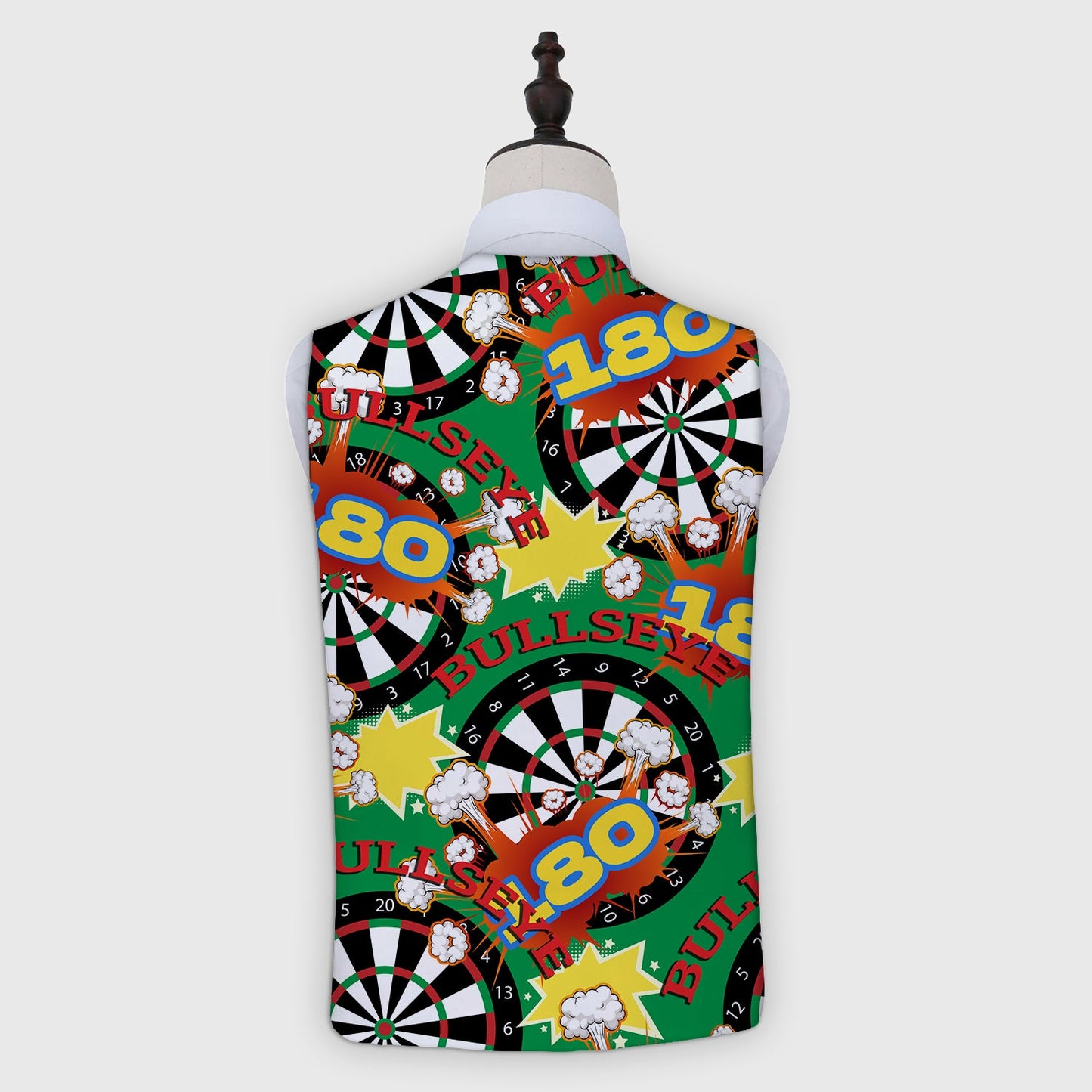 Darts Bullseye Pattern - Novelty Costume Fancy Dress Waistcoat ( 4 sizes available )