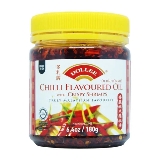 DOLLEE Chilli Flavoured Oil With Crispy Shrimps 180g