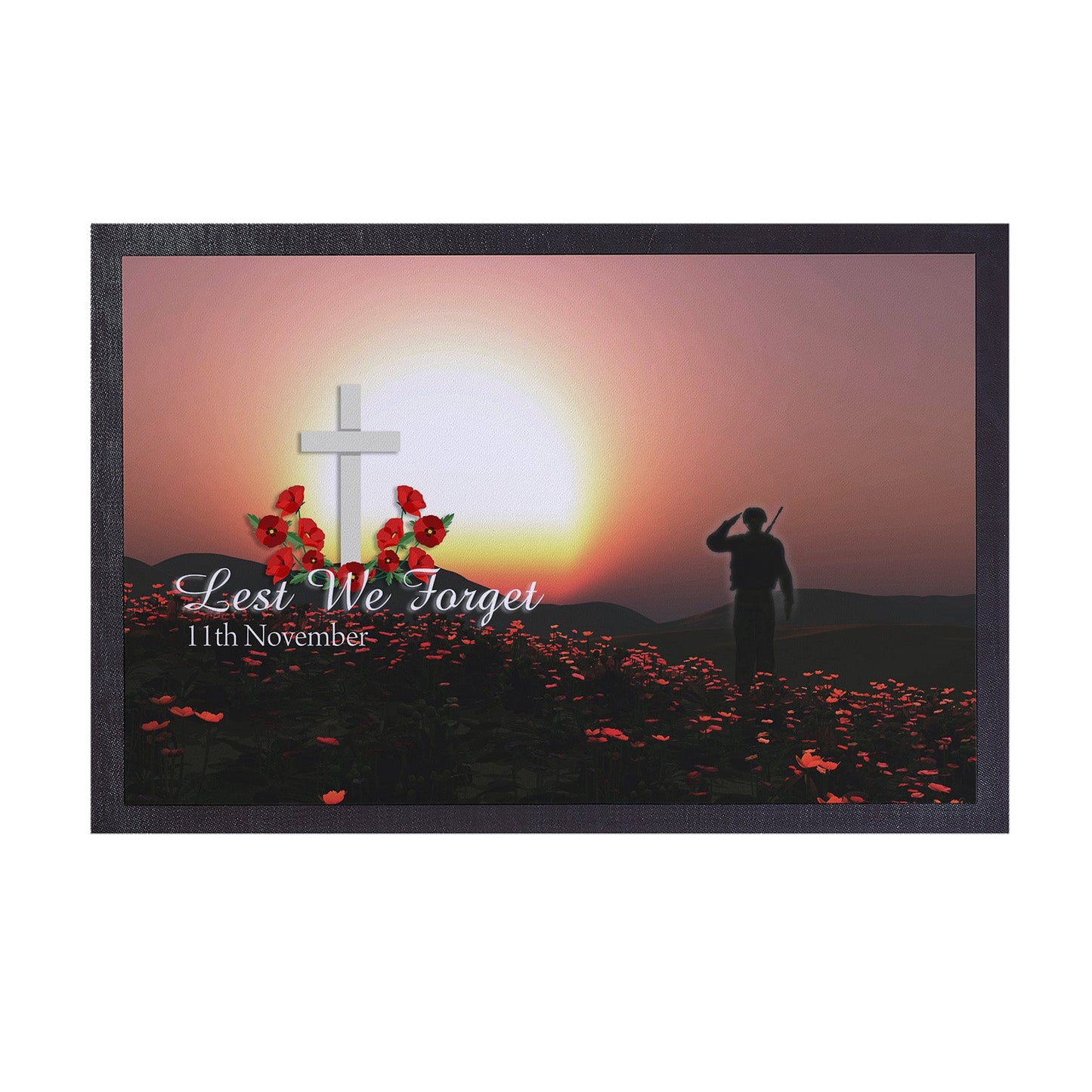 Remembrance Day Memorial - Door Mat - 60cm x 40cm