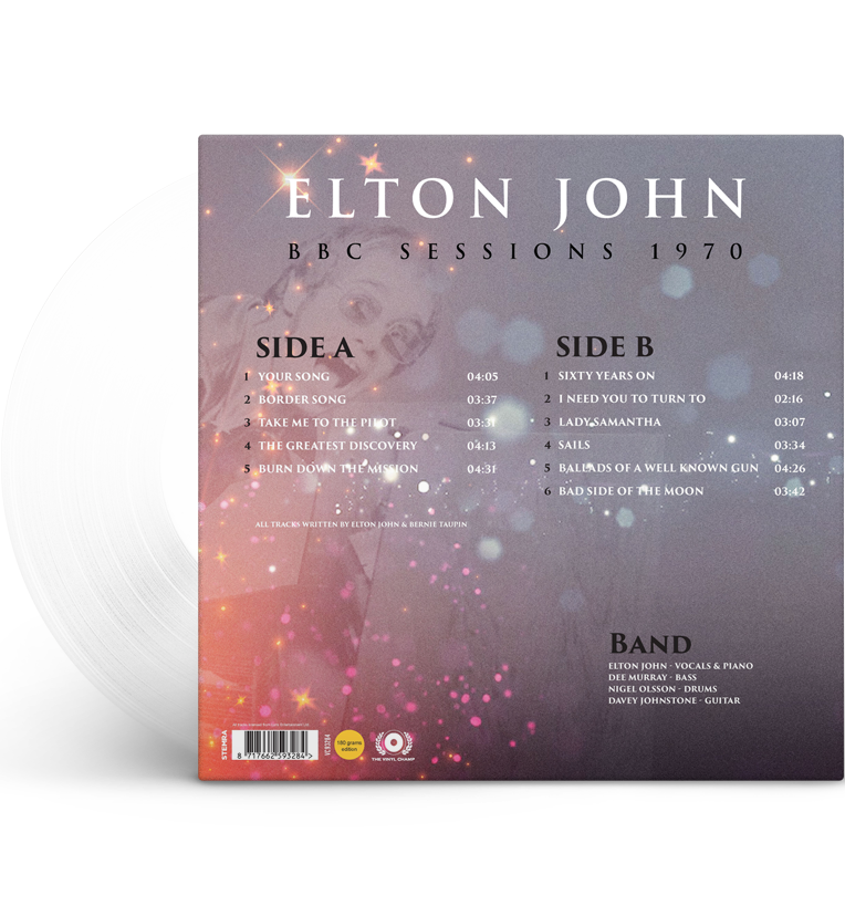Elton John – BBC Sessions 1970 (Limited Edition 12-Inch Album on 180g Clear Vinyl)