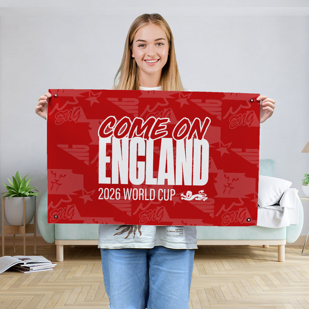 Come on England! - WC26 - Banner - 4 Sizes!