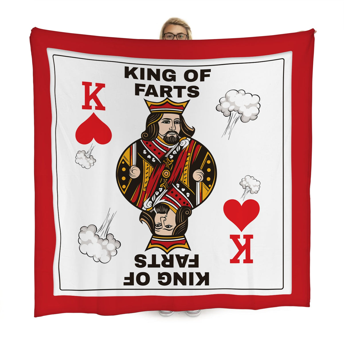 King of Farts - Fleece 150cm X 150cm