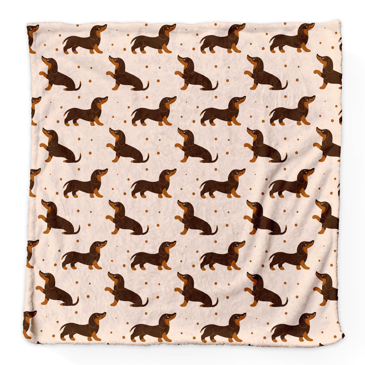 Sausage Dogs Dachshund - Fleece Blanket 150cm X 150cm or 75cm x75cm