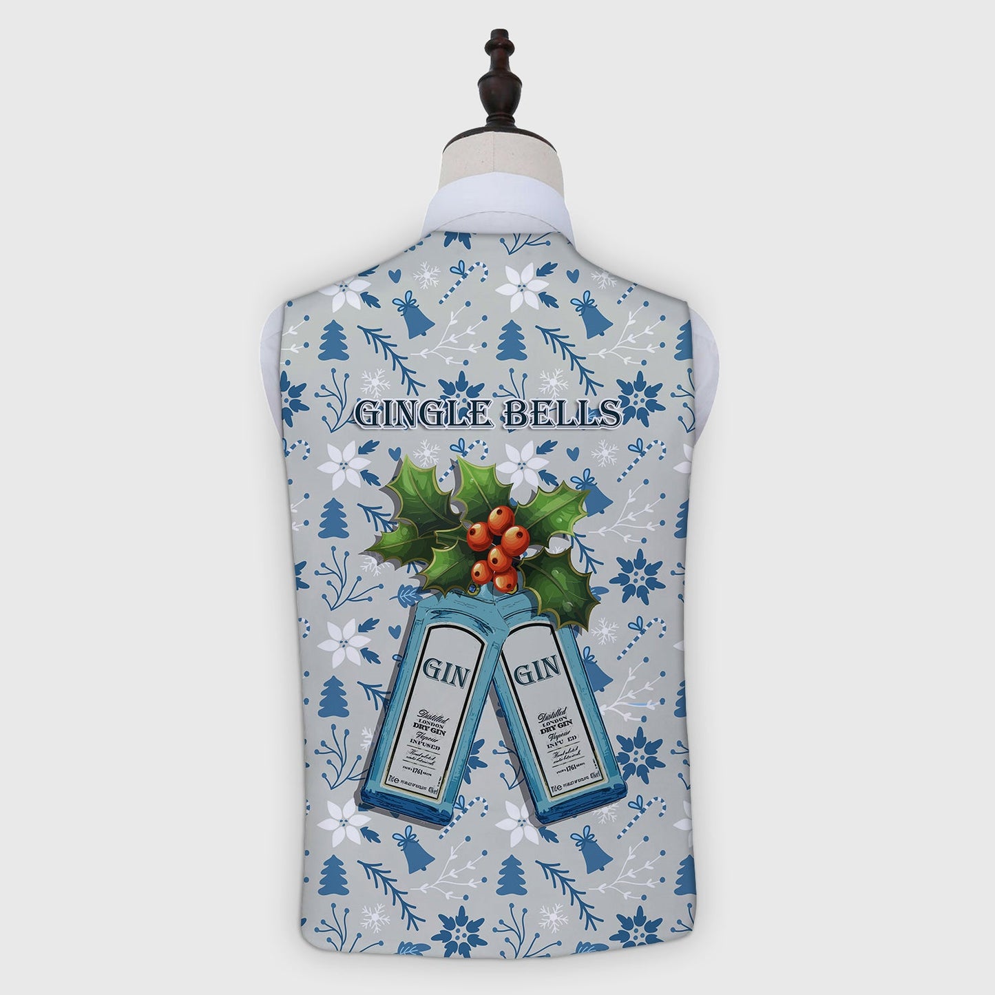 Gingle Bells Xmas Jumper - Novelty Costume Fancy Dress Waistcoat ( 4 sizes available )