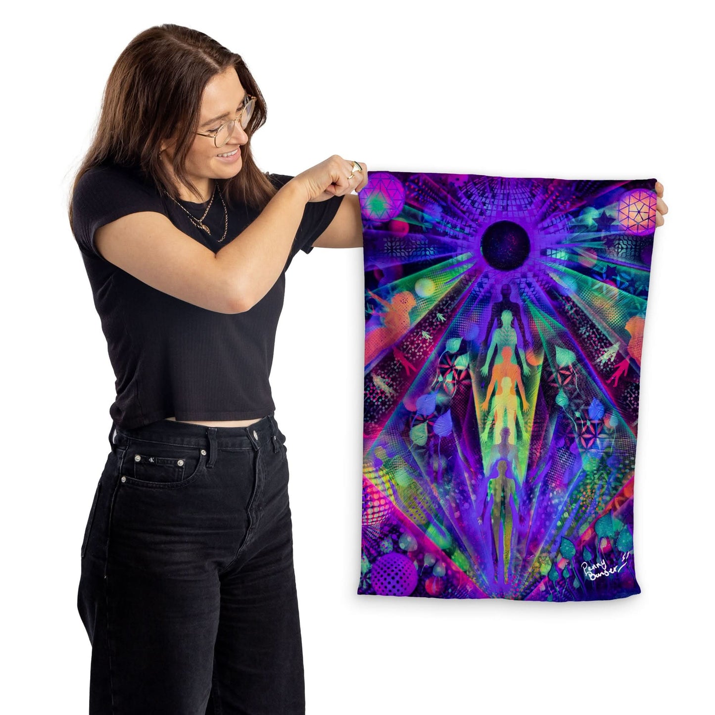 Penny Banger - Trippy - Lightweight, Microfibre Tea Towel