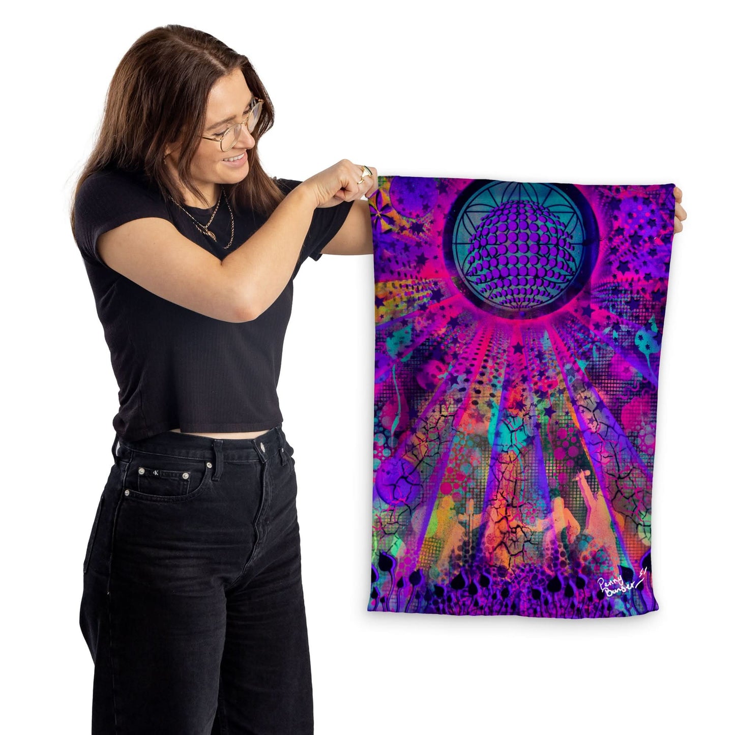 Penny Banger - Party - Lightweight, Microfibre Tea Towel