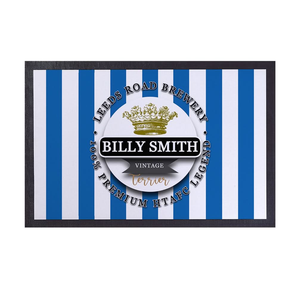 Huddersfield Billy Smith - Football Legends - Door Mat -60cm X 40cm