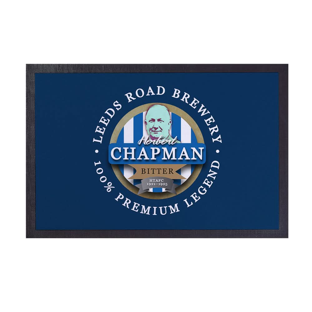 Huddersfield Chapman - Football Legends - Door Mat -60cm X 40cm