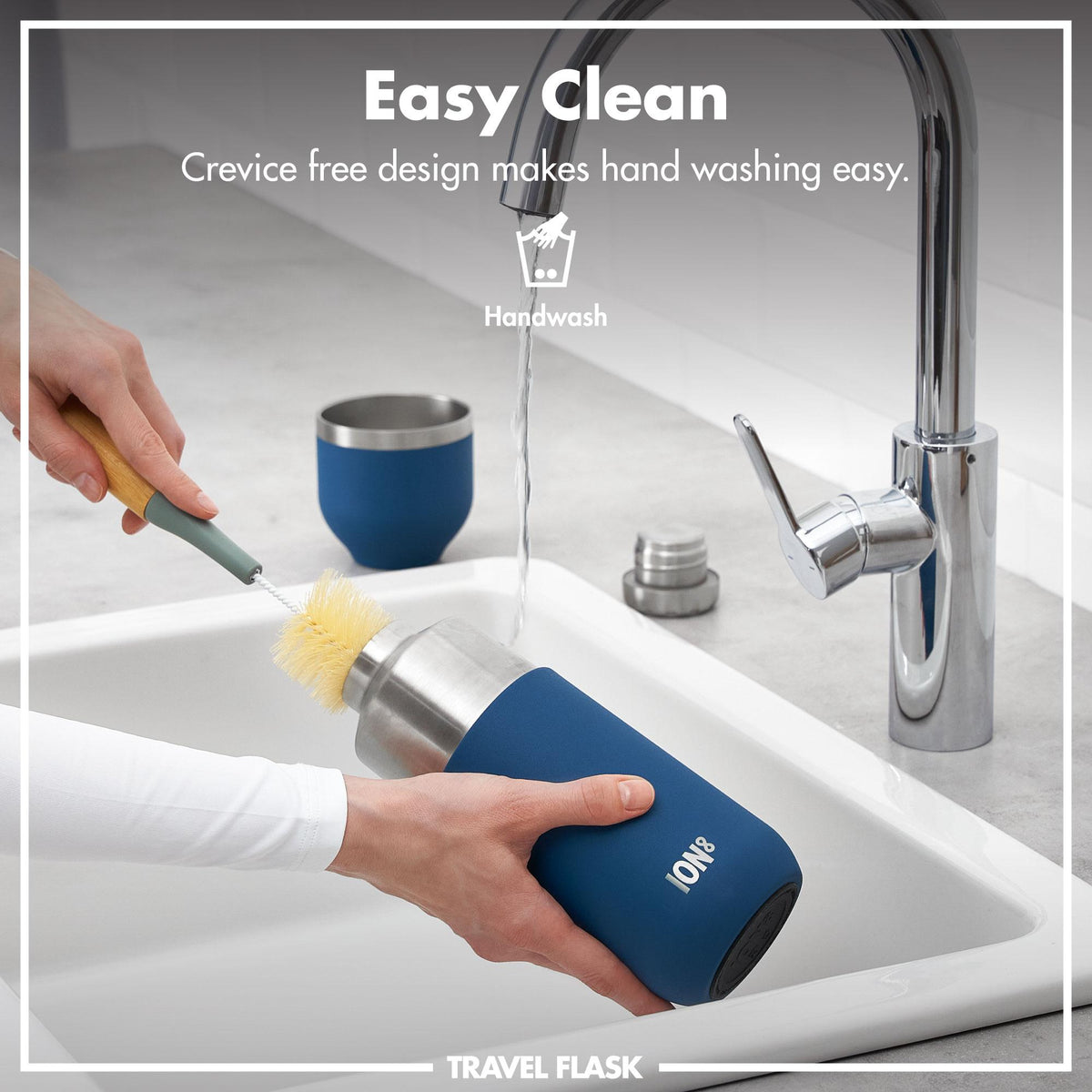 Luma Vacuum Insulated, Flask & Mug, Deep Teal, 700ml (24oz)