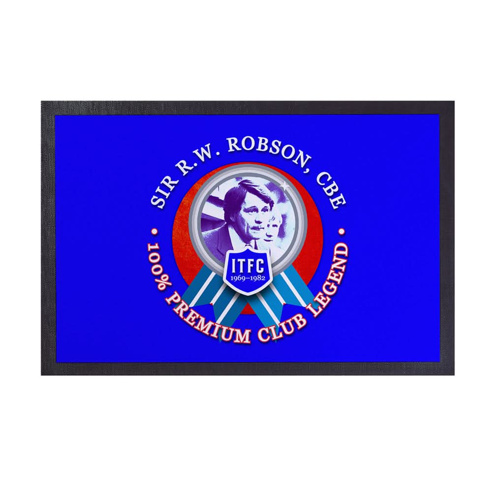 Ipswich Robson - Football Legends - Door Mat -60cm X 40cm