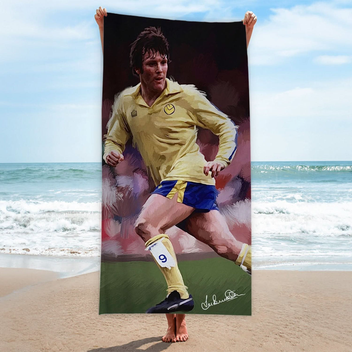 Lee Buccilli - Eddie Gray Away - Beach Towel - 150cm x 75cm