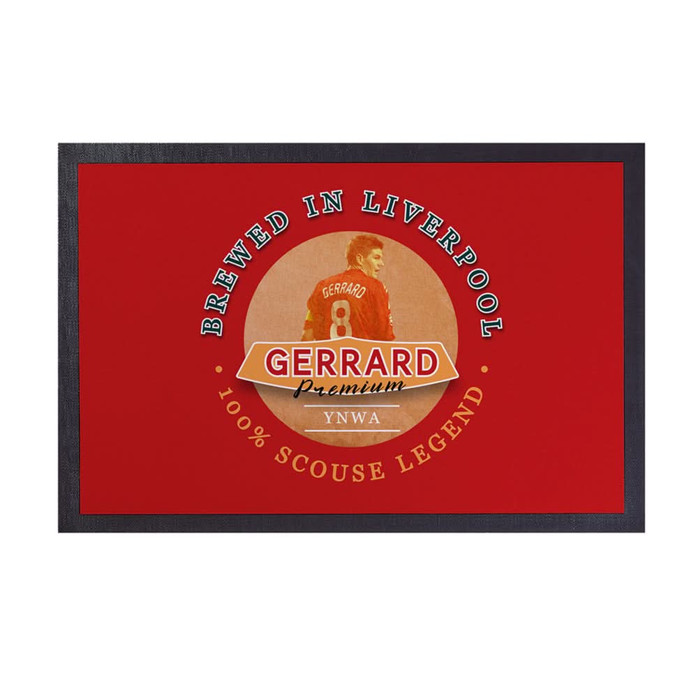 Liverpool Gerrard - Football Legends - Door Mat -60cm X 40cm