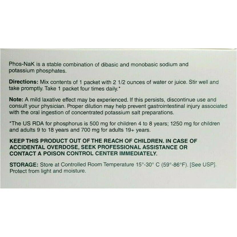 PHOS-NaK Powder Concentrate โ Cypress Pharmaceutical | Sodium, Potassium & Phosphorus | Fruit Flavor