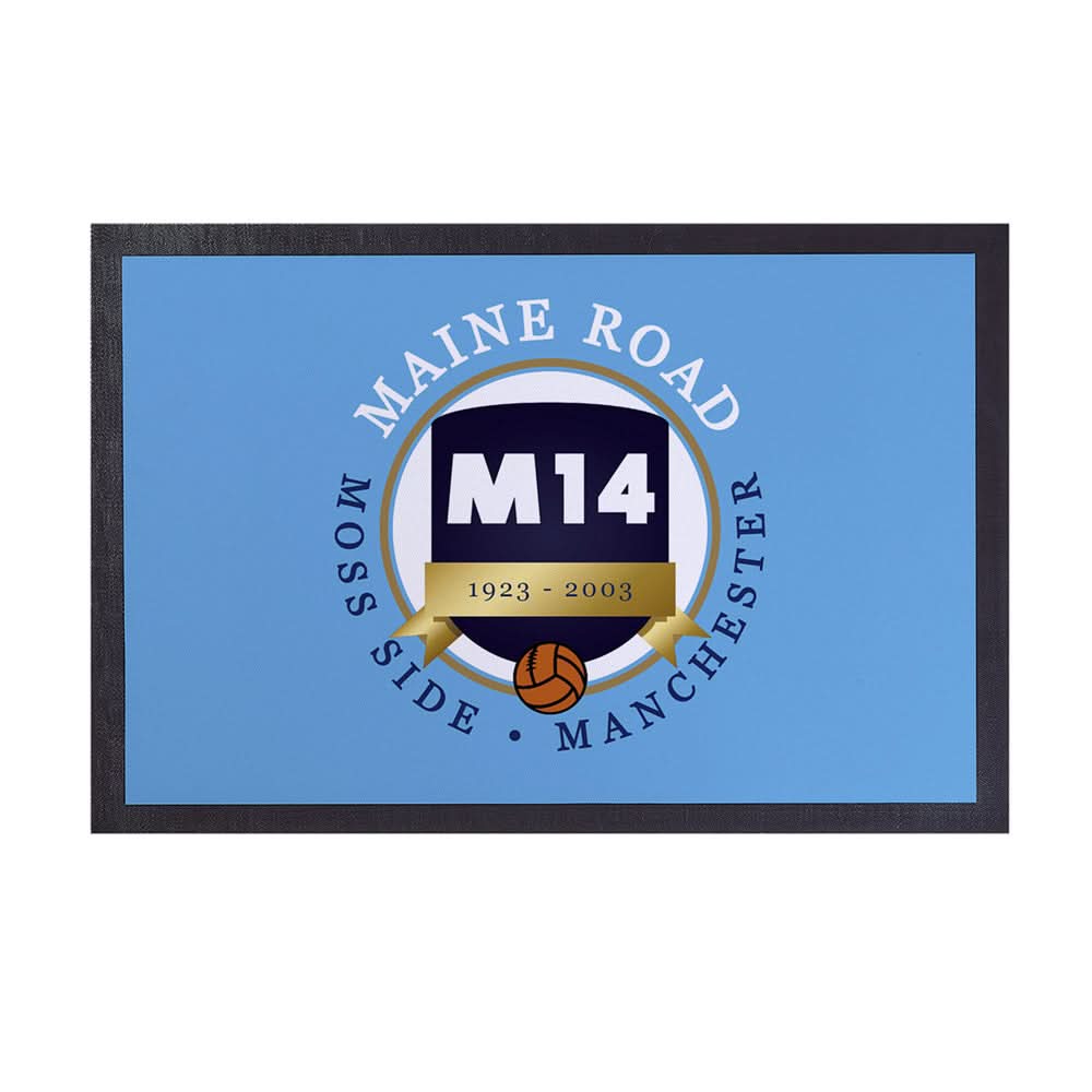 Manchester Blue Maine Road - Football Legends - Door Mat -60cm X 40cm
