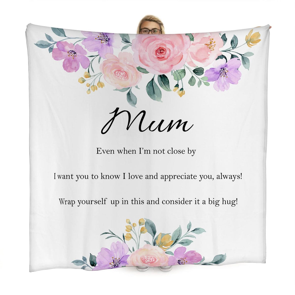 Mother's day poem - Fleece Blanket 150cm X 150cm