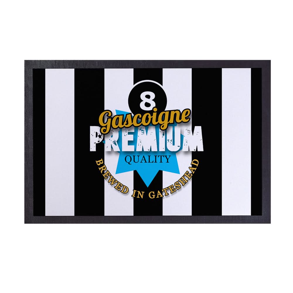 Newcastle Paul Gascoigne - Football Legends - Door Mat -60cm X 40cm